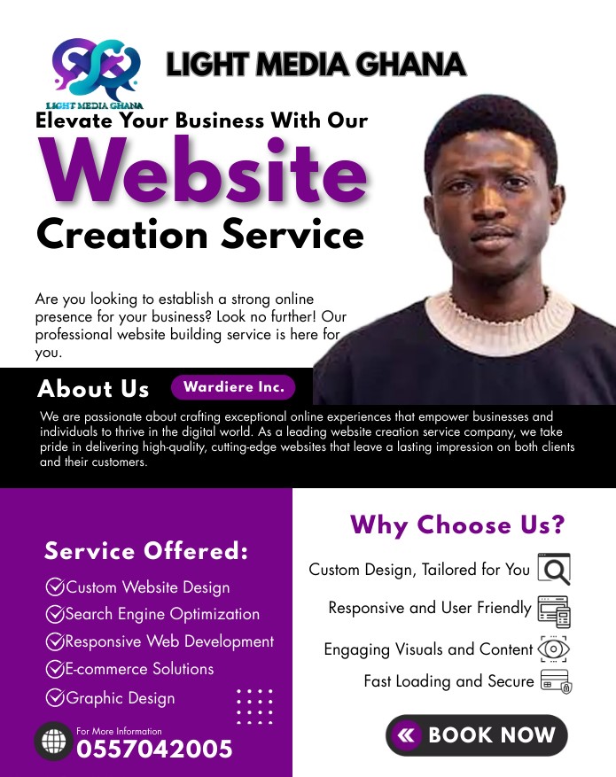 Light Media Ghana Web development Service