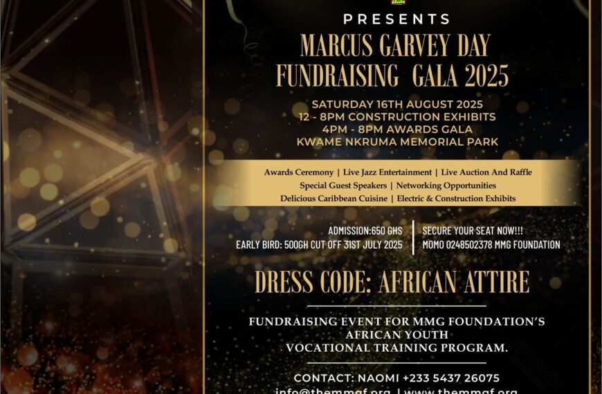 Marcus Mosiah Garvey Foundation to Host Gala in Ghana Honoring Pan-African Legacy
