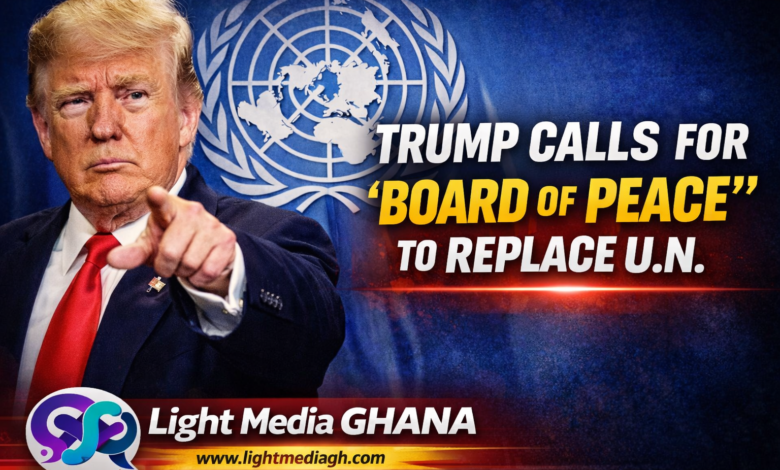 Trump Calls for a “Board of Peace” to Replace the United Nations: A Bold Proposal Shaking Global Diplomacy