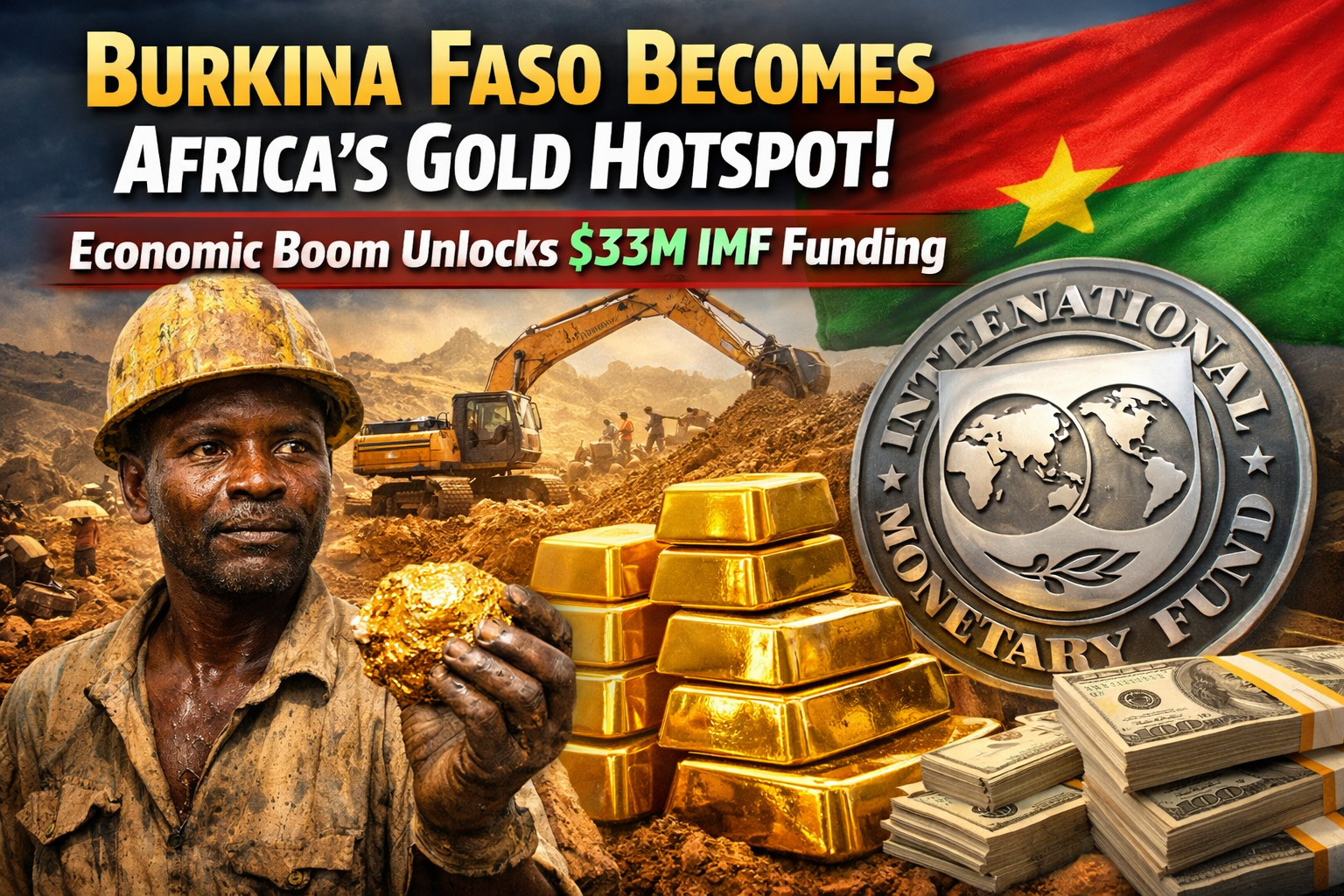 Burkina Faso Becomes Africa’s Gold Hotspot as Economic Boom Unlocks Fresh $33 Million IMF Funding