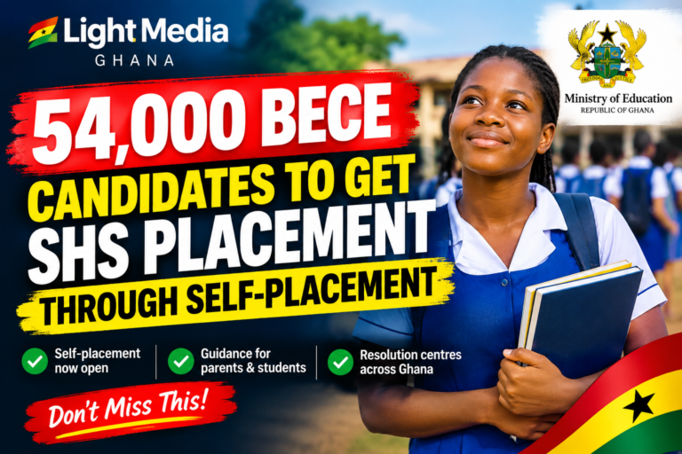 54,000 BECE candidates to access SHS through self-placement in Ghana